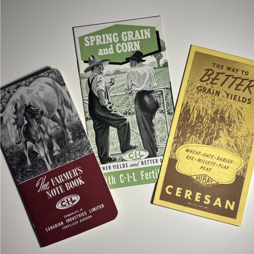 Vintage Agricultural Booklet Lot - Green, Yellow, Maroon Covers
